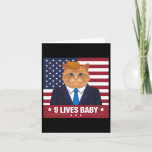 Funny Cat Trump 9 Lebt Baby Funny Vote für Trump Karte