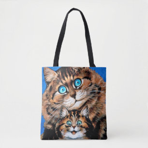 Funny Cat und Kitten, Louis Wain Tasche