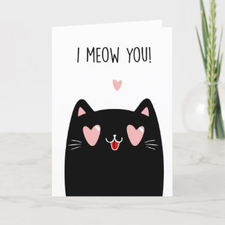 Funny Cat Valentine's Day Card Feiertagskarte