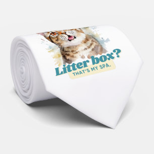Funny Cat Vater Zitat Krawatte