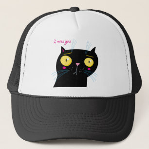 Funny Cat vermisst Truckerkappe