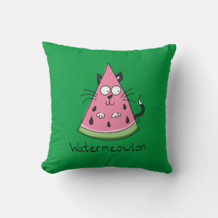 Funny Cat Watermelon Niedlich Kinder Kissen