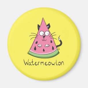 Funny Cat Watermelon Niedlich Kinder Magnet