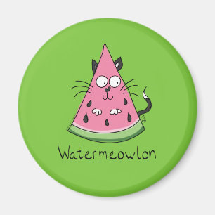 Funny Cat Watermelon Niedlich Kinder Magnet