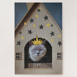 Funny Cat Wear Golden Glitzer Bling Crown