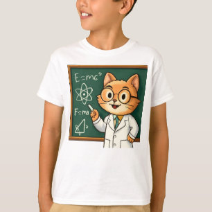 Funny Cat Working from Zuhause Illustration T-Shirt