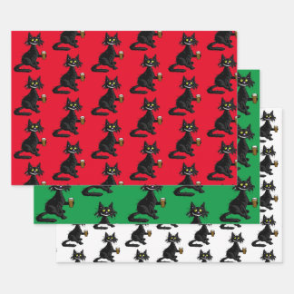 Funny Cat Wrapping Paper Kit Geschenkpapier Set