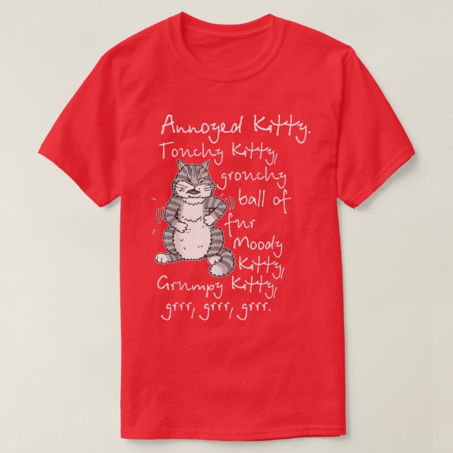 Funny Cat  Yarn  String Theory  T-Shirt (Design vorne)
