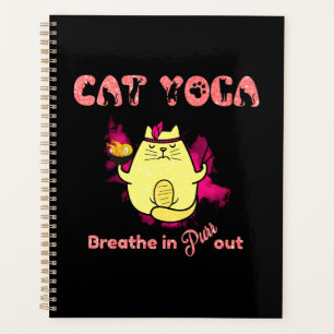 Funny Cat Yoga Planer