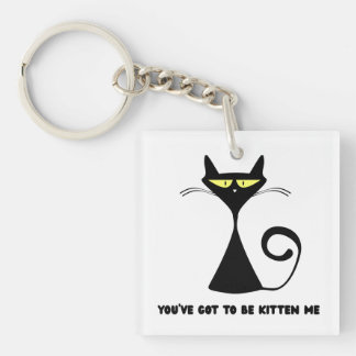 Funny cat "You’ve got to be kitten me" Schlüsselanhänger