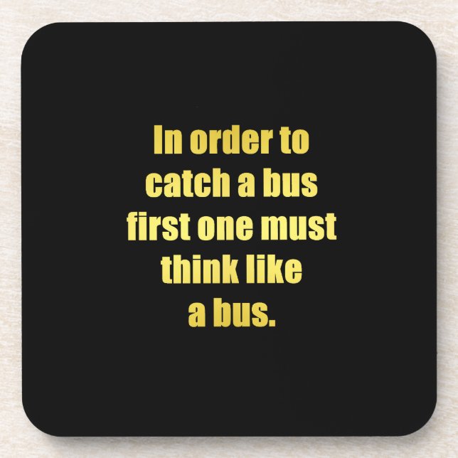 Funny Cata Bus Joke Getränkeuntersetzer (Vorderseite)