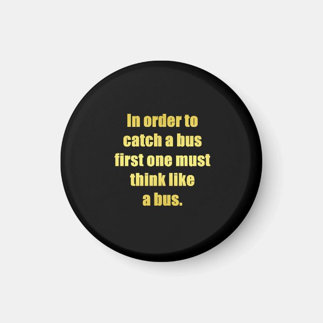 Funny Cata Bus Joke Magnet (Vorne)