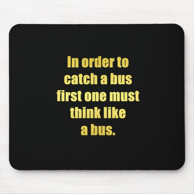 Funny Cata Bus Joke Mousepad (Vorne)