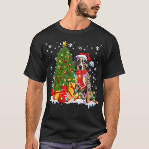 Funny Catahoula Leopard Dog Christmas Tree Dog Lov T-Shirt