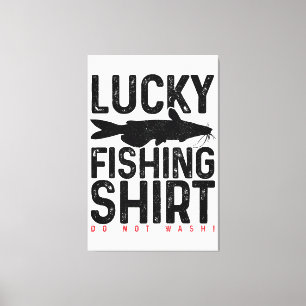 Funny Catfish Fisherman Gift Lucky Char Leinwanddruck