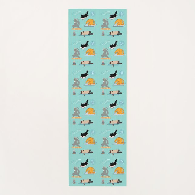 Funny Cats at Yoga Yogamatte (Vorderseite)
