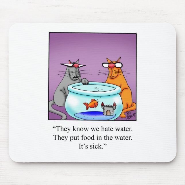 Funny Cats Cartoon Geschenk! Mousepad (Vorne)