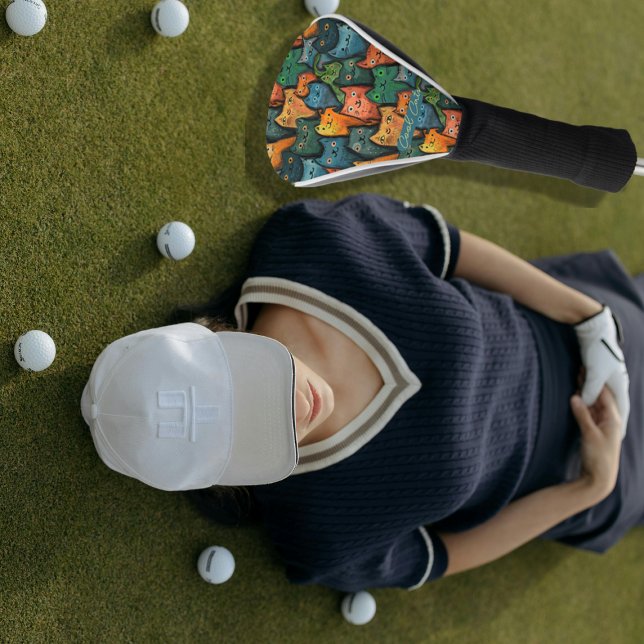 Funny Cats farblich Golf Headcover (Funny Cats Colorful Golf Head Cover)