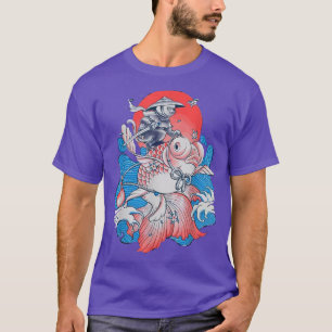 Funny Cats japan cat Samurai Cat Japanisch Kunst r T-Shirt