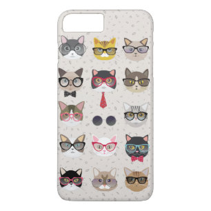 Funny Cats mit Glasses iPhone 7 Plus Fall Case-Mate iPhone Hülle