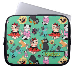 Funny Cats Monogramics Bag Laptopschutzhülle