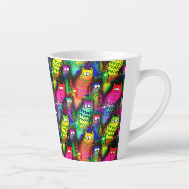 Funny Cats Muster-54578 Milchtasse (Rechts)