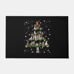 Funny Cats Weihnachtsbaum T-Shirt Dekor Fußmatte