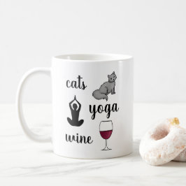 Funny Cats Yoga Kaffeetasse