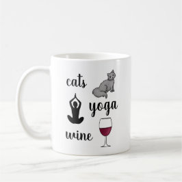Funny Cats Yoga Kaffeetasse