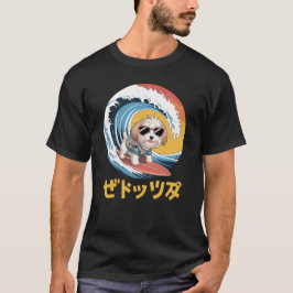 Funny Cavachon Japanisch Kanagawa Wave Dog T-Shirt