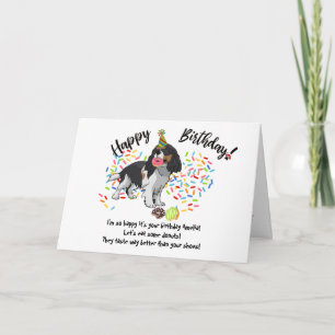 Funny Cavalier King Charles Pet Dog Birthday Card Einladung