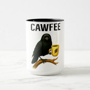 Funny Cawfee Tasse für Vogelliebhaber   Novelty Cr