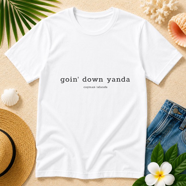 Funny Caymanian Dialect Hund essen Ya Suppa T-Shirt (Pineapple Paperie_Spoken Like a True Caymanian_Zazzle T-shirt Front_dog eat ya suppa)