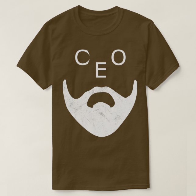 Funny CEO mit Beard T-Shirt (Design vorne)
