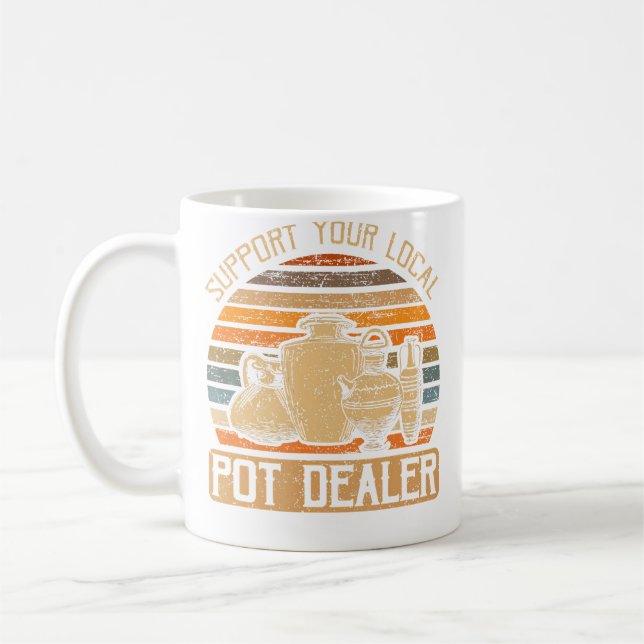 Funny Ceramics Maker Sculpt Kiln Pottery Kaffeetasse (Links)