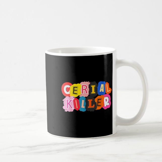 Funny Cereal Killer Cereal Design For Breakfast Lo Kaffeetasse (Rechts)