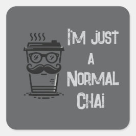 Funny Chai Sticker Gray