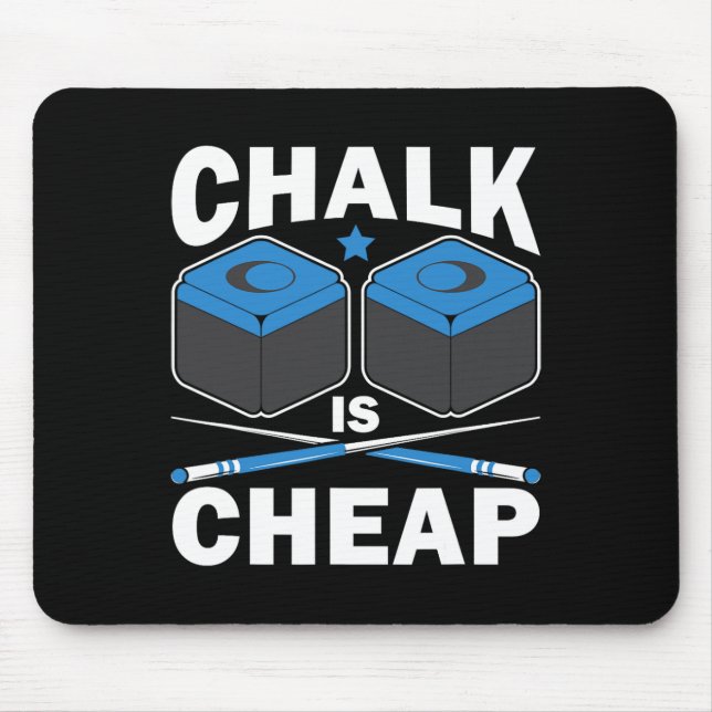 Funny Chalk ist billiger Pool Player Billiard Bill Mousepad (Vorne)