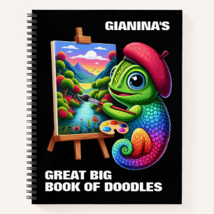 Funny Chameleons verstehen Farbtheorie Notizbuch