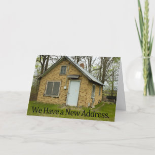 Funny Change of Address Card Ankündigung