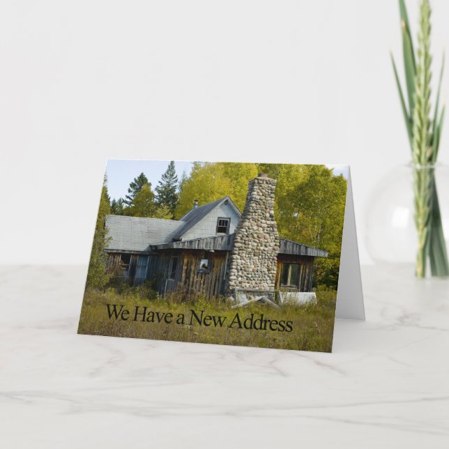Funny Change of Address Card - Nice Chimney Ankündigung (Vorderseite)