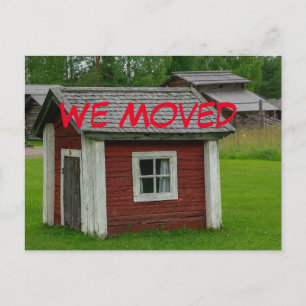 Funny Change of Address Postcard Ankündigungspostkarte