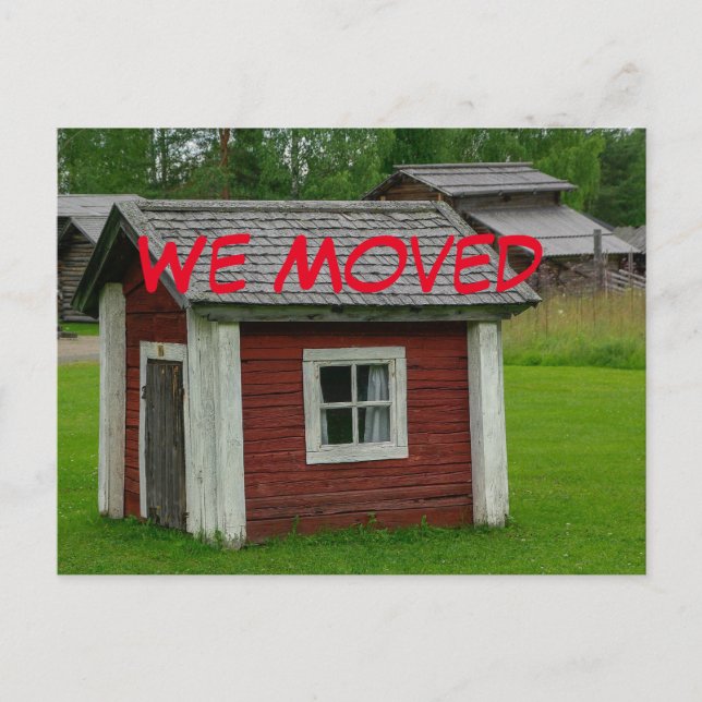 Funny Change of Address Postcard Ankündigungspostkarte (Vorderseite)
