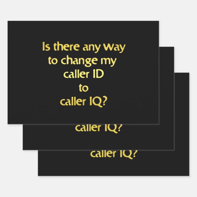 Funny Changing ID to IQ Joke Geschenkpapier Set (Set)