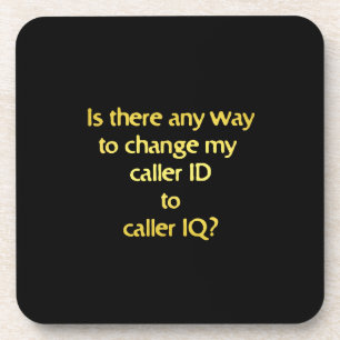 Funny Changing ID to IQ Joke Getränkeuntersetzer