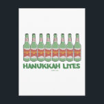 FUNNY CHANUKAH HANUKKAH LITES GIFTS FEIERTAGSPOSTKARTE<br><div class="desc">GEBEN SIE DIESE HANUKKAH LITES IHREN LIEBLINGSGETRÄNKERN,  DIE JÜDISCHEN SPASS SCHÄTZEN.</div>