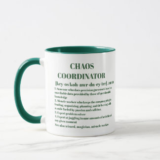 Funny Chaos Coordinator Definition Office Coworker Tasse