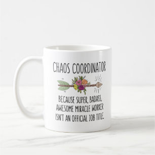 Funny Chaos Koordinator Geschenk Tasse Kaffee Cup