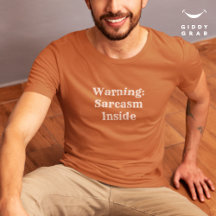Funny Character Zitat Warnung: Sarcasm Inside