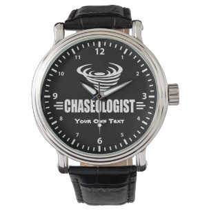 Funny Chaseologist Tornado Storm Chaser Armbanduhr